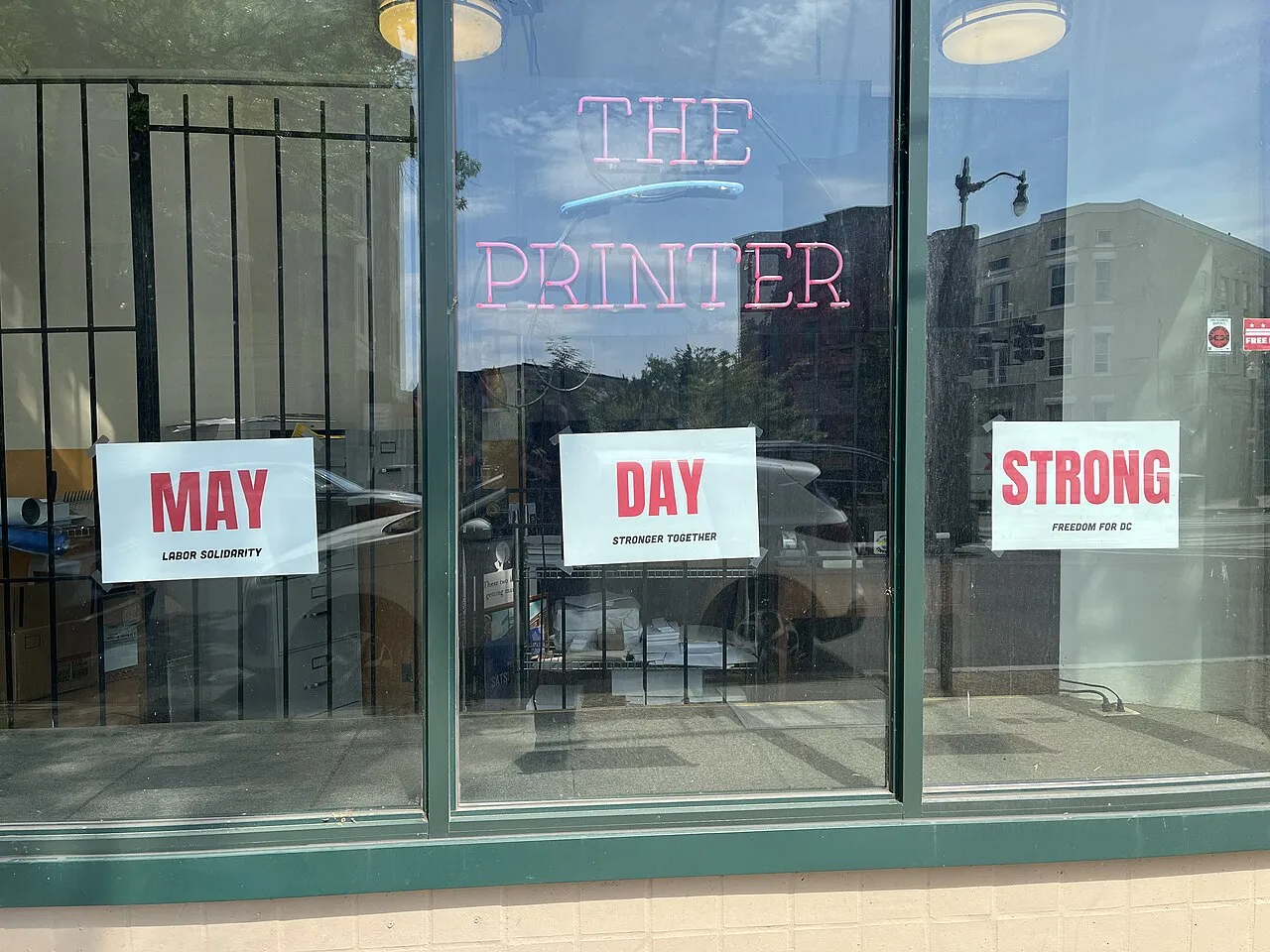 File:May Day Strong signs.jpg