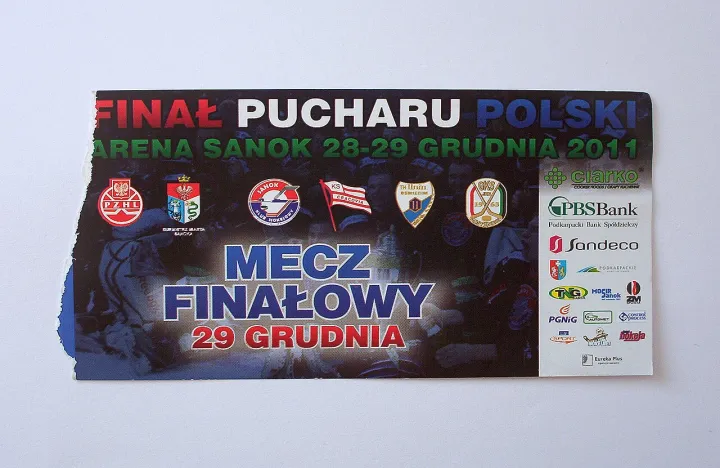 Polish ice hockey cup ticket 3