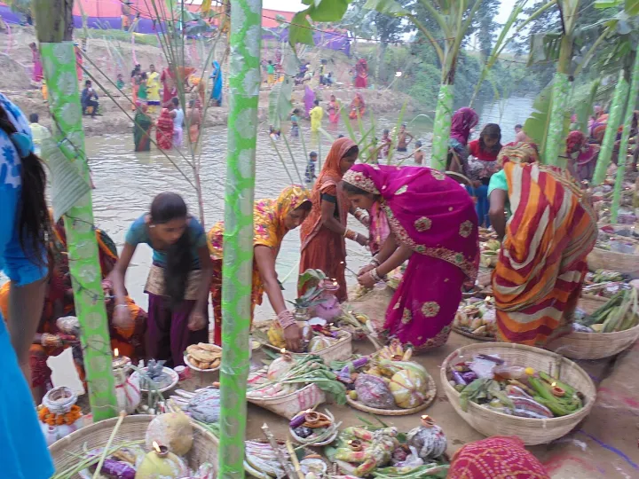 Chhat poja in biratnagar