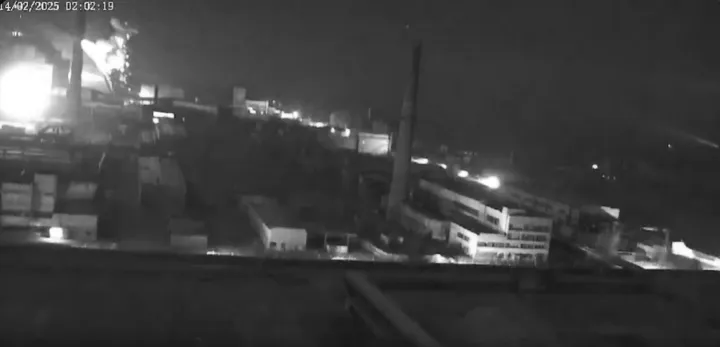 Chernobyl drone strike explosion