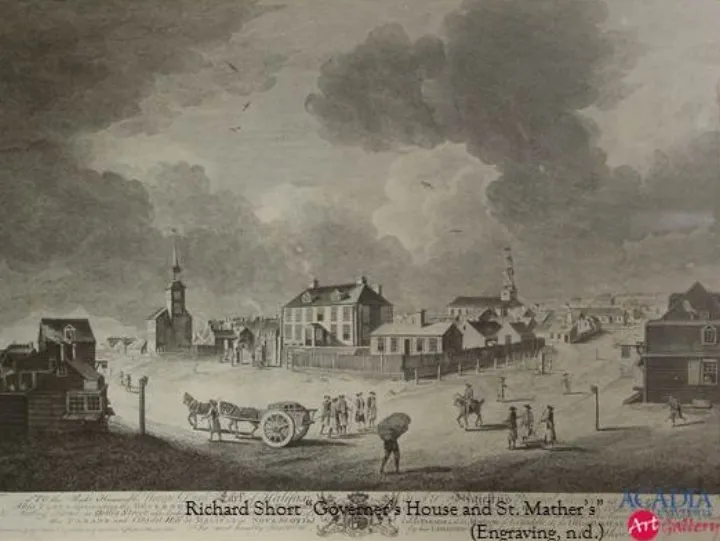 Governor's House, Halifax - from a drawing by Richard Short