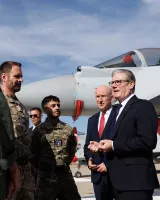 Premiership of Keir Starmer John Healey resigns as the United Kingdom 's Secretary of State for Defence in protest at a lack of government funding for the Briti