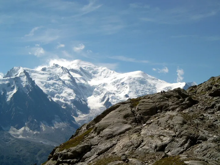 Mont Blanc and Dome du Gouter