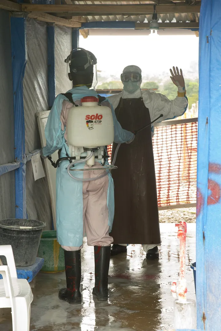 Ebola treatment unit visit 141122-A-QE750-047