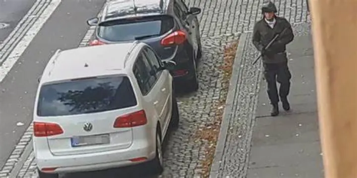 Halle Synagogue Shooting CCTV