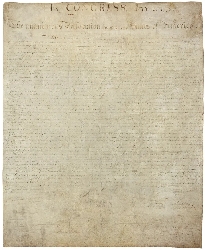 USA declaration independence