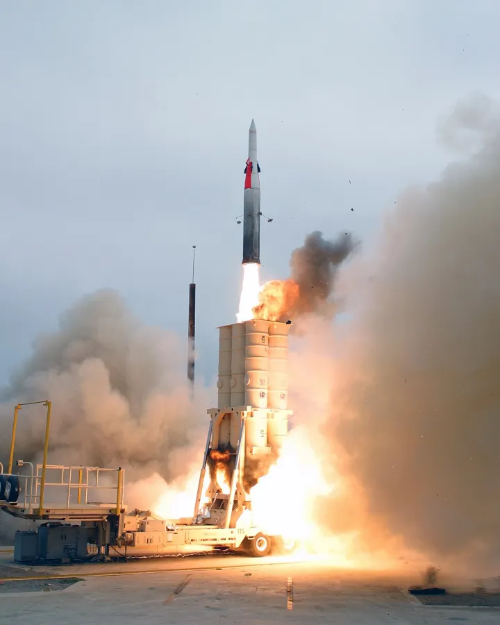 Arrow anti-ballistic missile launch