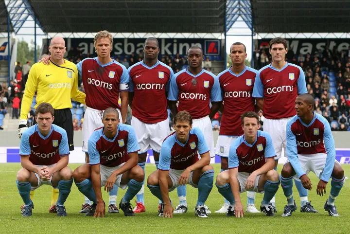Aston Villa team vs FH August 2008