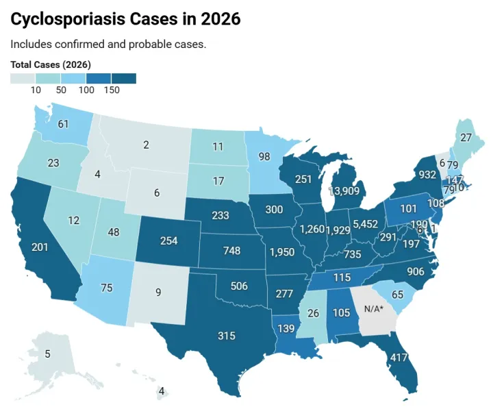 CyclosporiasisUSACases2026