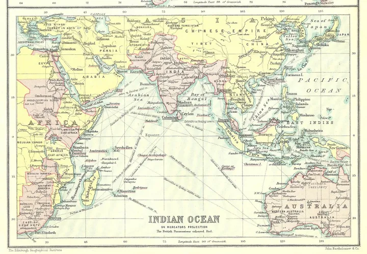 Indian Ocean in 1912