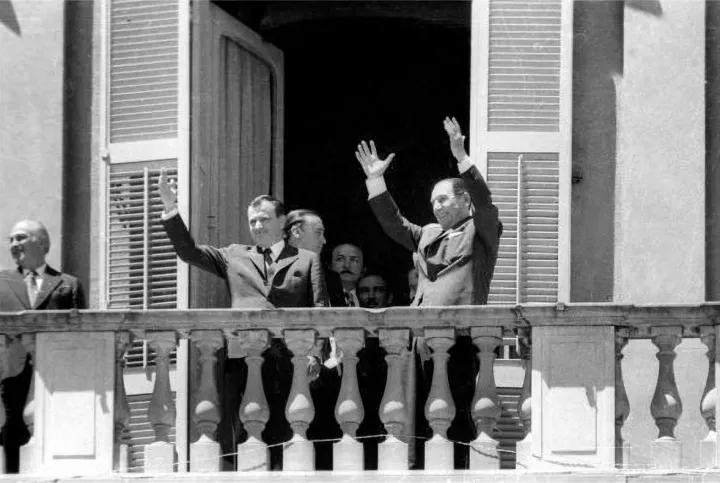 Juan María Bordaberry y Juan Domingo Perón, 1974