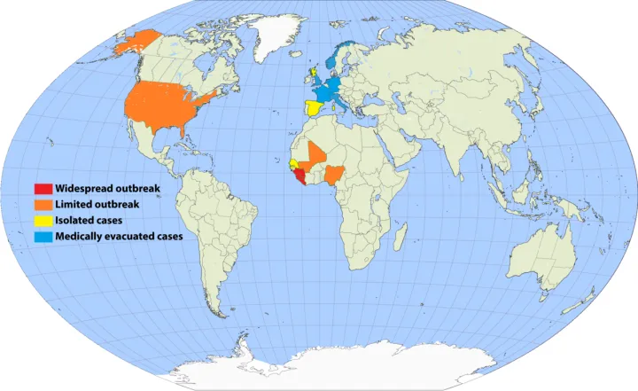 Ebola Outbreak Map (ongoing)
