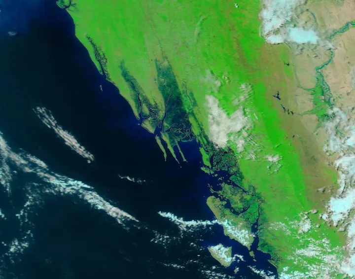 Flooding in Myanmar (MODIS)