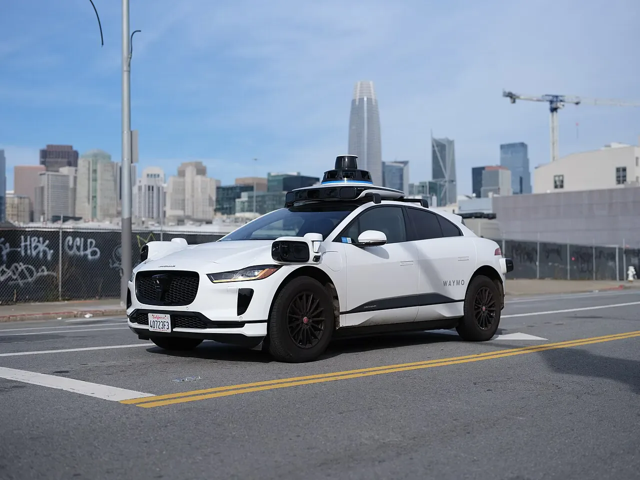 Waymo robotaxi operating in San Francisco
