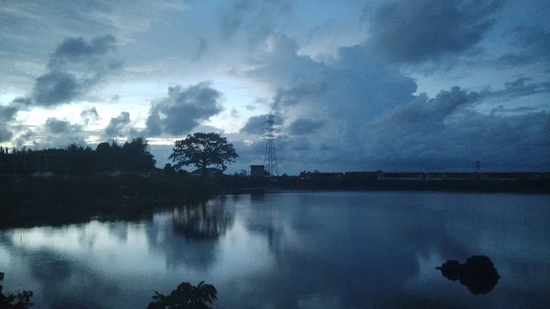 Sunset cityscape of Conakry, Guinea, capital where the Dar Es Salam landfill collapse occurred