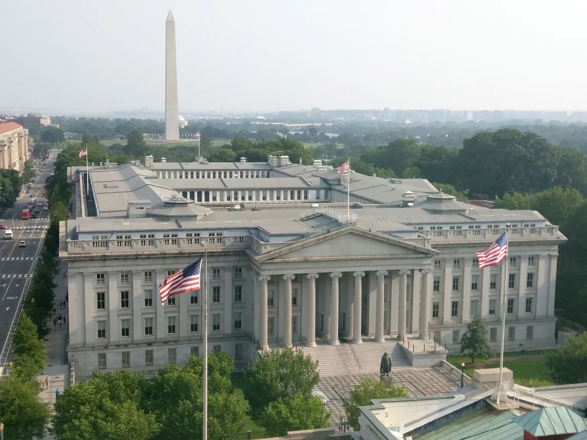 United States Department of the Treasury building in Washington, D.C.
