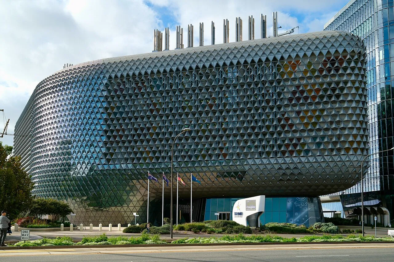 File:South Australian Health and Medical Research Institute in Adelaide, May 2026 (DSCF6666).jpg