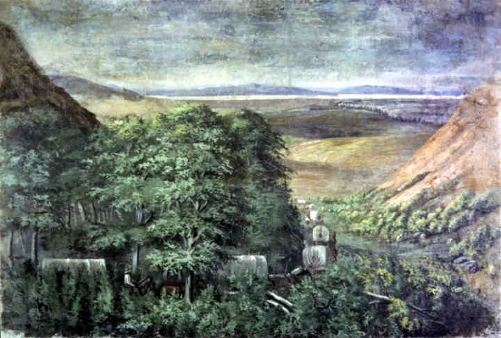 Entering the Great Salt Lake Valley by C.C.A. Christensen