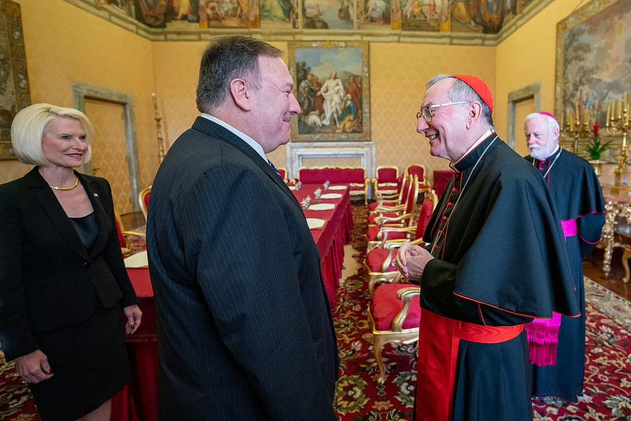 File:Secretary Pompeo Meets with Cardinal Parolin and Archbishop Gallagher (48830799083).jpg
