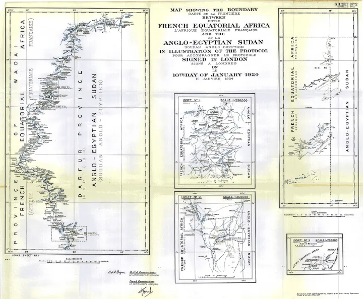 Chad-Sudan border 1924