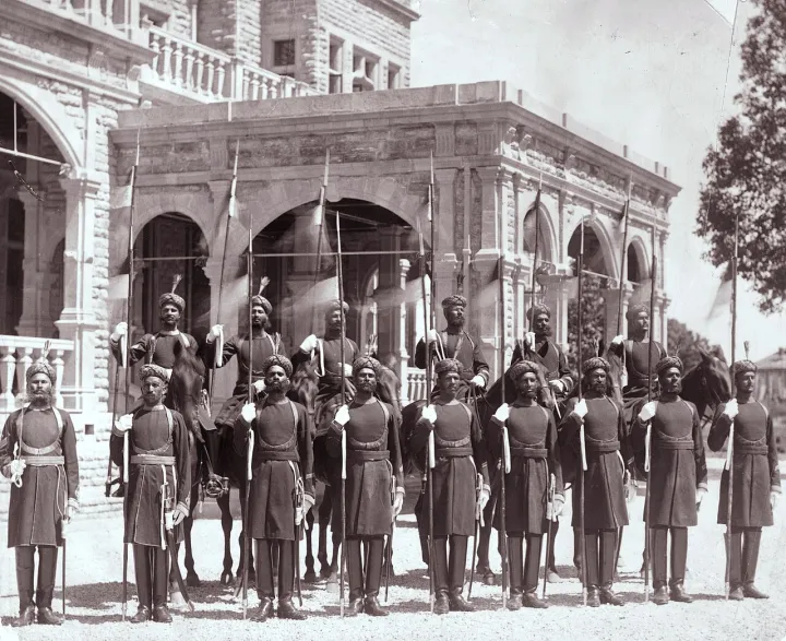 The soldiers of the Indian army who constitute the Viceroy of India's bodyguard.jpeg