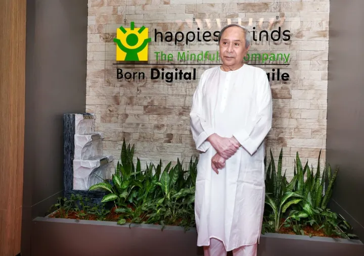Odisha CM inaugurating Happiest minds office in Bhubaneswar