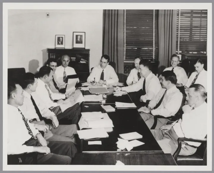 Staff meeting of the Atomic Energy Commission 1947
