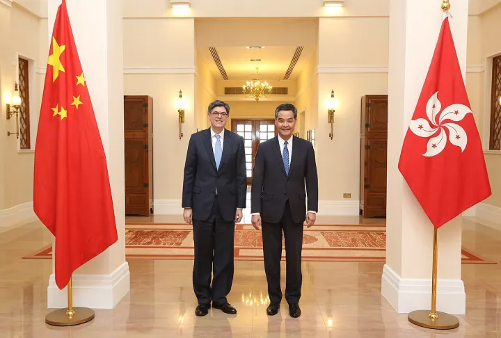 Treasury Secretary Jacob J. Lew meets with Hong Kong Chief Executive CY Leung (24781786523)
