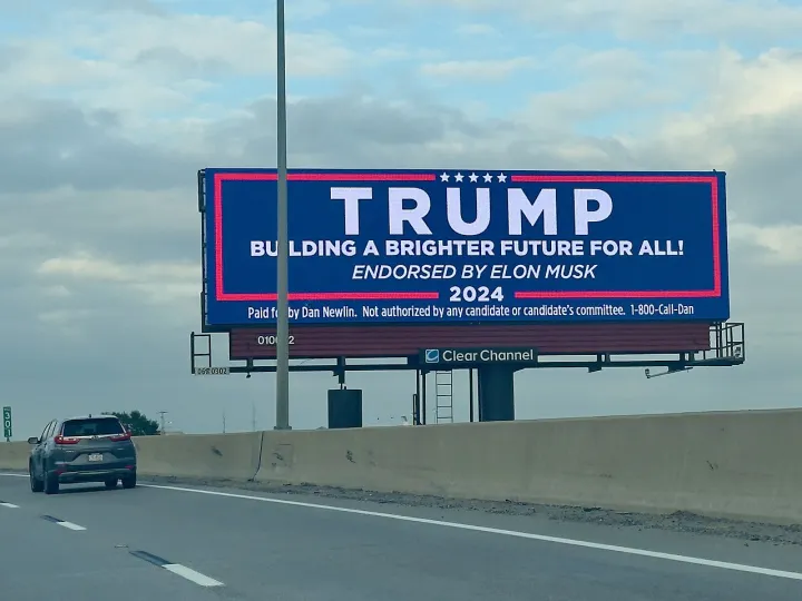 Trump. Building a brighter future for all. Endorsed by Elon Musk. 2024
