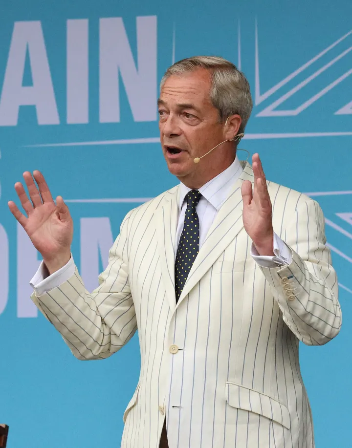 Nigel Farage Trago Mills June 2024 (cropped)
