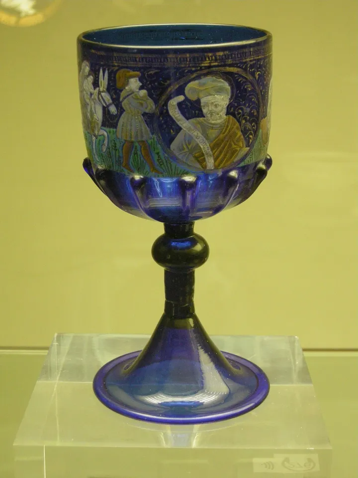 Calice di angelo barovier, metà del XV sec. 01.JPG
