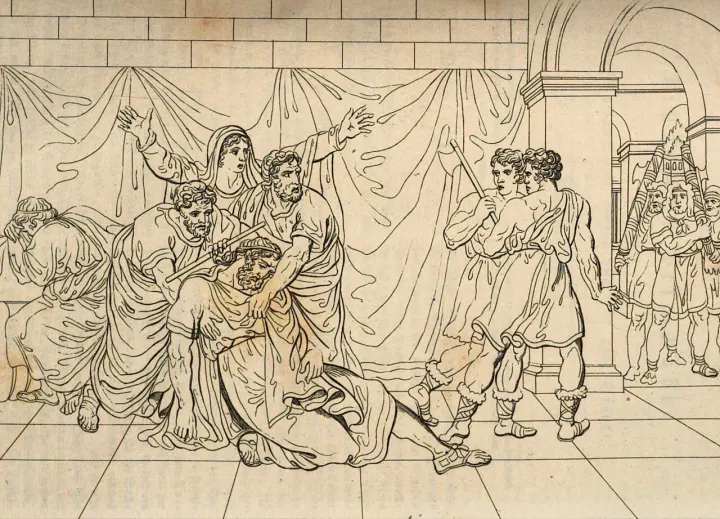 Tragic death of Tarquinius the Elder