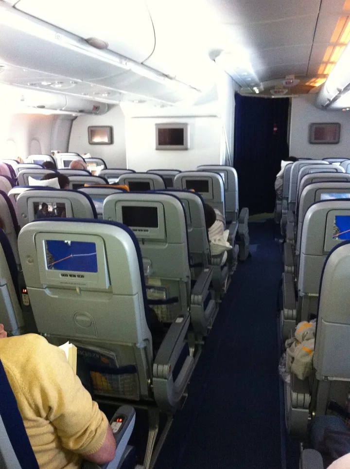 Lufthansa A380 economy cabin
