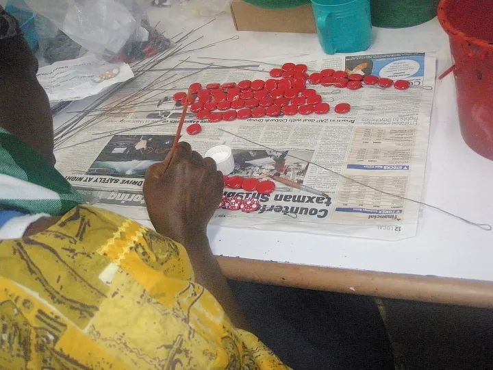 Buttons made in Kenya