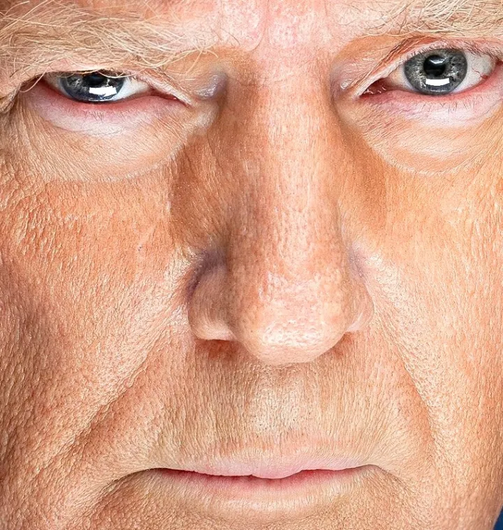 Donald Trump face closeup