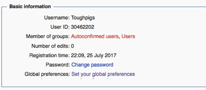 Global prefs link on special preferences