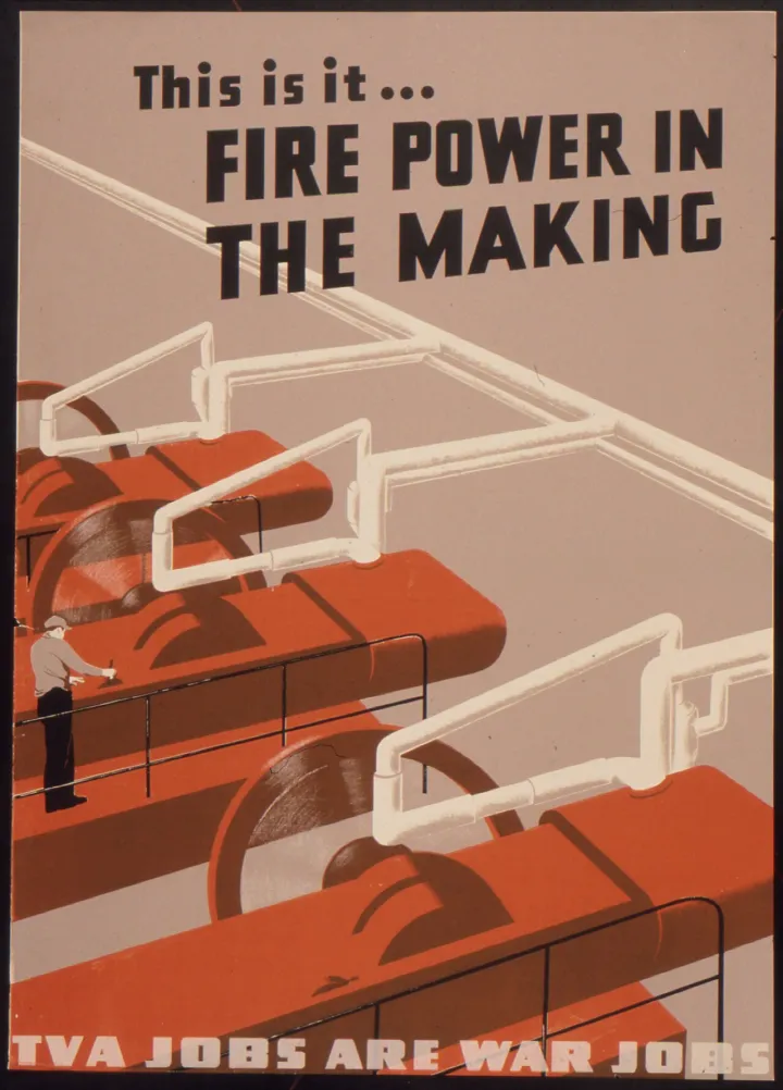 This is it... Fire power in the making. TVA jobs are war jobs. - NARA - 534836