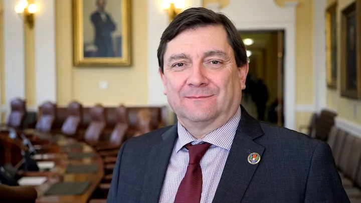 Troy Jackson in the Senate Chamber