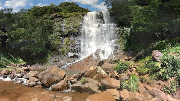 Hebbe falls -a popular tourist-hiking spot in Karnatak
