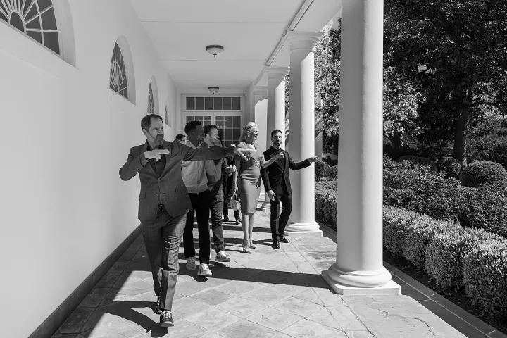 Ted Lasso cast outside the White House (52835047790)