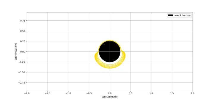Apparent image of the accretion disks of a black hole - Hair and necklace