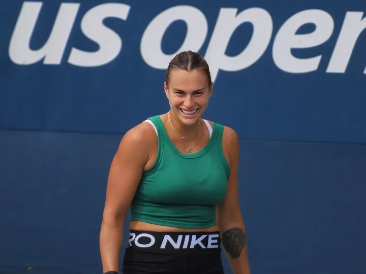 Aryna Sabalenka training US Open. 2024