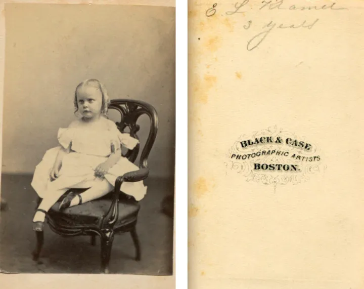 Portrait of girl by Black and Case of Boston