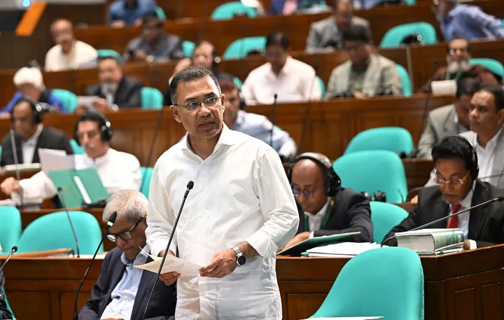 Prime Minister Tarique Rahman answers questions in Thirteenth National Parliament, 2026-04-01