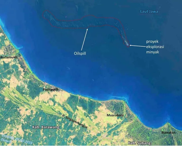 Java Sea Oil Spill 2019