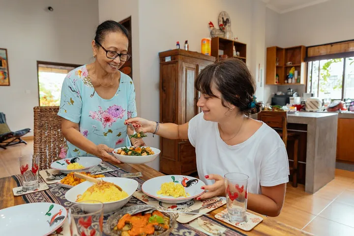 Home dinner - Bali 2