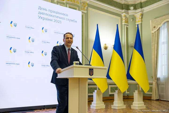 Radosław Sikorski in Kyiv