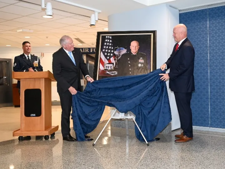 Secretary of the Air Force unveils historic first CSO portrait (2003268675)