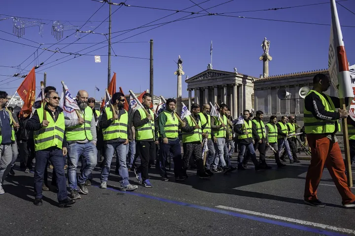 General strike Athens 18 February-10