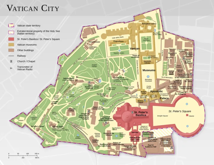 Vatican City map EN